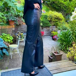 Jil Sander straight leg leather pants with silk lining, super comfortable!